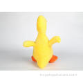 Желтая утка жевательная плюшевая игрушка для собак со звуком
